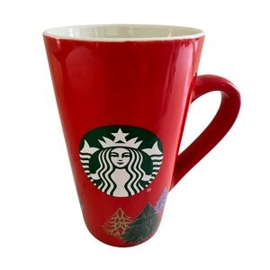 Starbucks 16 oz‎ Red Christmas Mug